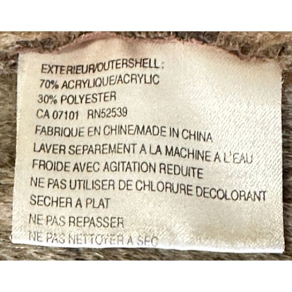 Womens Western Coat Ranch Boho Faux Sheepskin Faux Fur Lined Hooded Caramel M - Picture 16 of 16